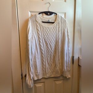 Old Navy Cream Cable Sweater